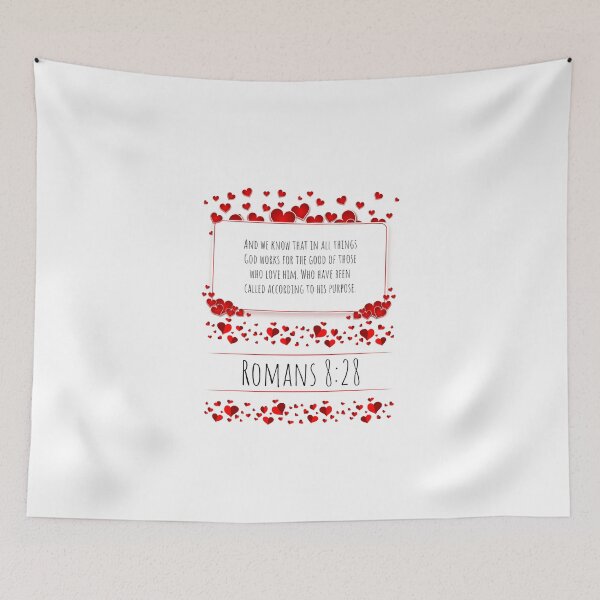 Item preview, God works for the good of those who love him! designed and sold by Woven-in-Jesus.
