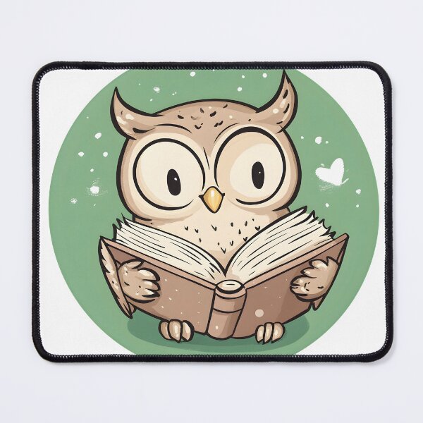 Item preview, Wise Owl Reading Under the Moonlight designed and sold by CharmingQuill.