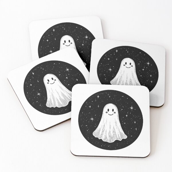 Item preview, Happy Ghost Floating in Starry Night designed and sold by CharmingQuill.