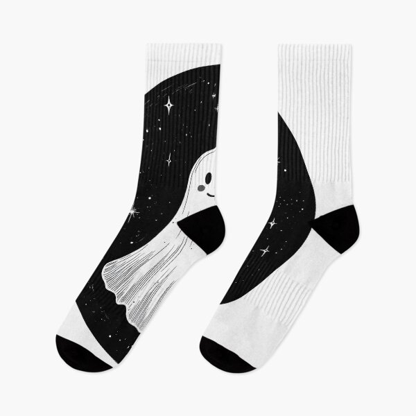 Item preview, Happy Ghost Floating in Starry Night designed and sold by CharmingQuill.