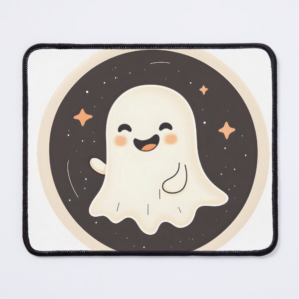 Item preview, Smiling Ghost Waving Under Starry Sky designed and sold by CharmingQuill.