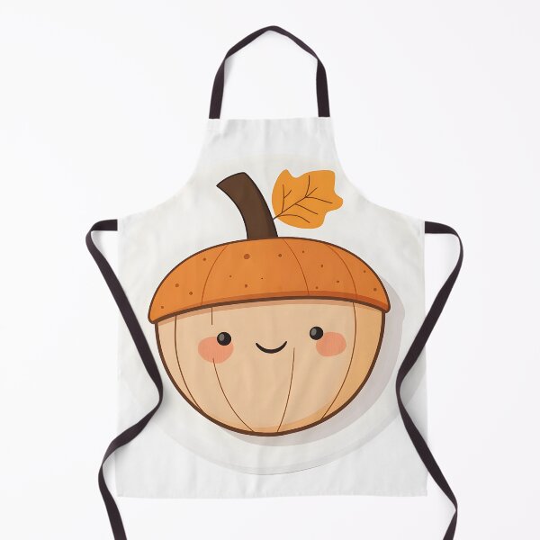 Item preview, Smiling Acorn with Autumn Leaf Cap designed and sold by CharmingQuill.