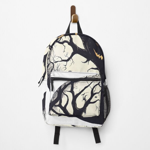 Item preview, Haunted Tree with Pumpkin Face in Spooky Forest designed and sold by CharmingQuill.