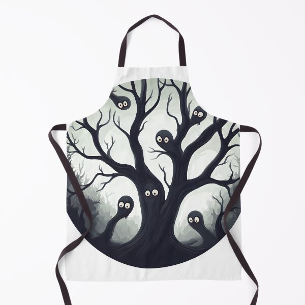 Item preview, Ghostly Tree Spirits in Haunted Woods designed and sold by CharmingQuill.