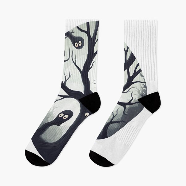 Item preview, Ghostly Tree Spirits in Haunted Woods designed and sold by CharmingQuill.