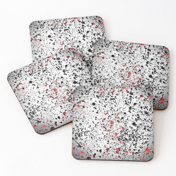 Item preview, BLACK RED SPECKS designed and sold by Salisha Wheeler.