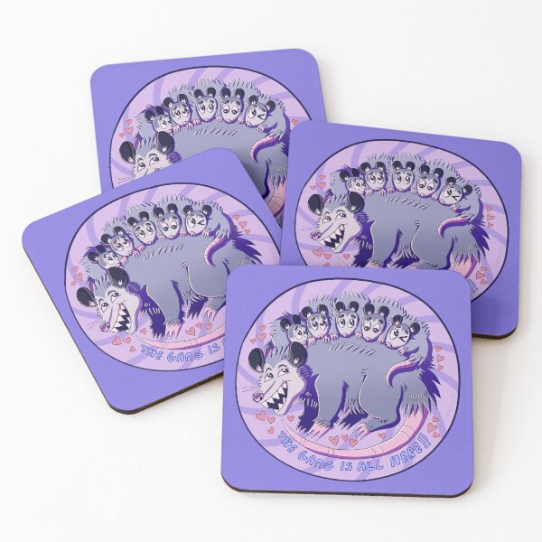 Item preview, The Gang is All Here - Opossum Momma and Babies designed and sold by skybluekitty.