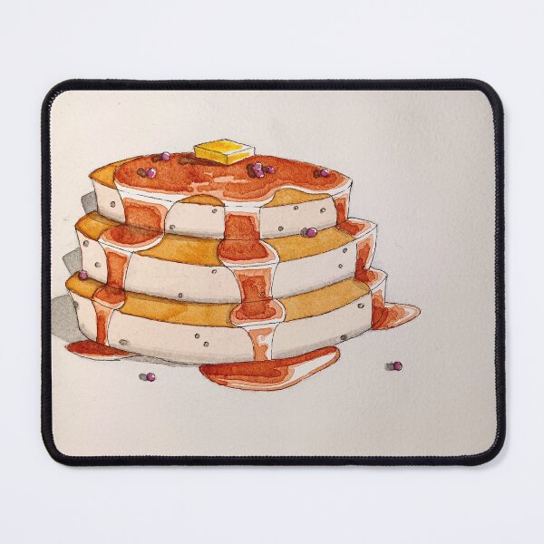 Item preview, Short stack blueberry pancakes designed and sold by ImitationArt.