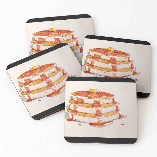 Item preview, Short stack blueberry pancakes designed and sold by ImitationArt.