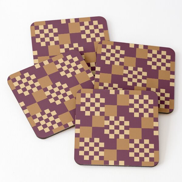 Item preview, Geometric Shapes Checker Pattern 1 in Rustic  Classy Brown designed and sold by nineFlorals.
