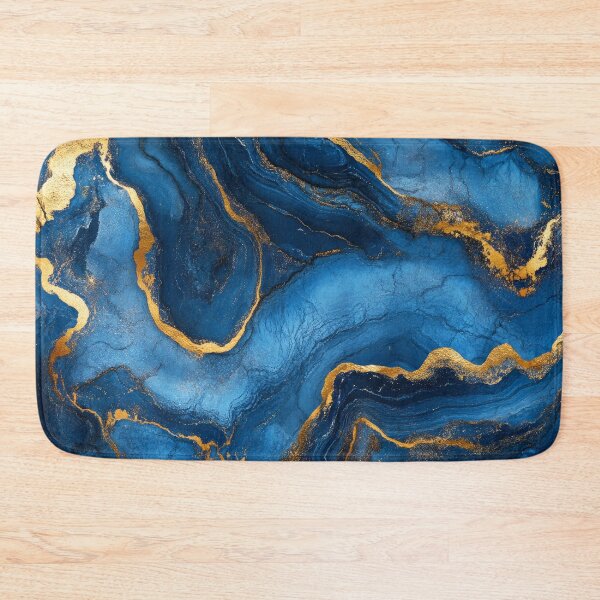 Item preview, Elegant Blue and Gold Marble Design designed and sold by lematworks.