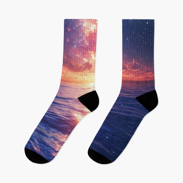 Item preview, Ocean Horizon Illuminated by Stars and Sunset designed and sold by lematworks.