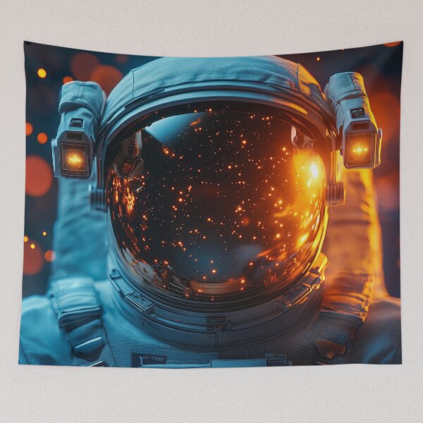 Item preview, Astronaut's Reflections in a Cosmic Glow designed and sold by lematworks.