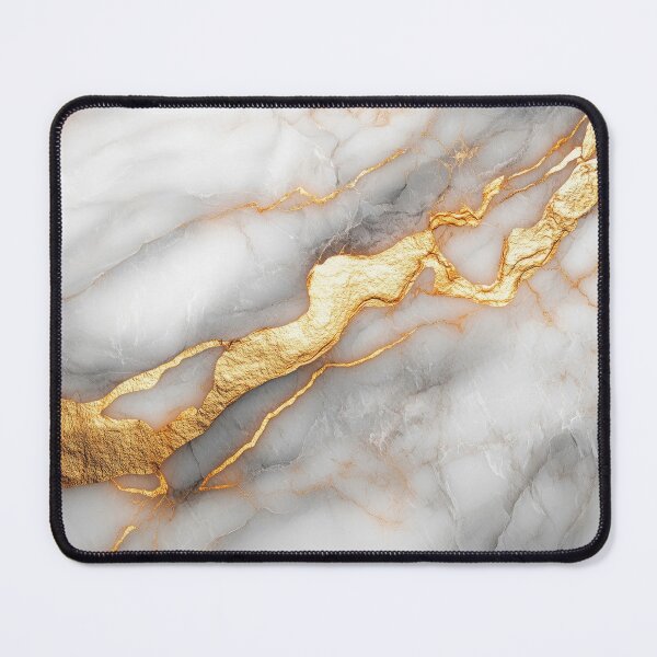Item preview, Elegant White Marble with Gold Streaks designed and sold by lematworks.