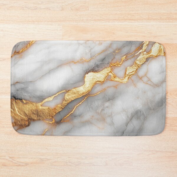 Item preview, Elegant White Marble with Gold Streaks designed and sold by lematworks.
