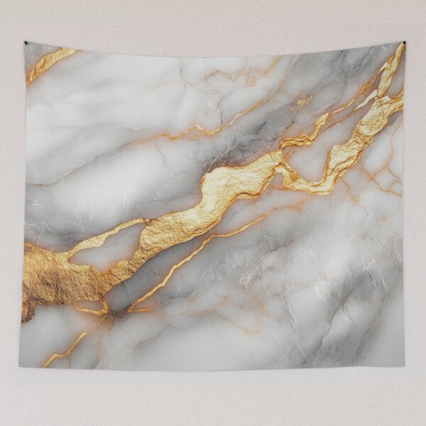 Item preview, Elegant White Marble with Gold Streaks designed and sold by lematworks.