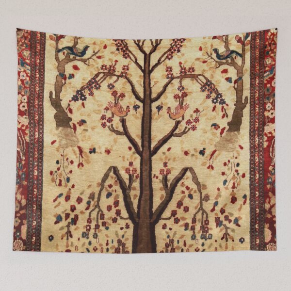 Item preview, Antique Persian Tree of Life Floral Carpet designed and sold by Vicky Brago-Mitchell®.