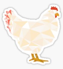 Geometric Chicken Sticker