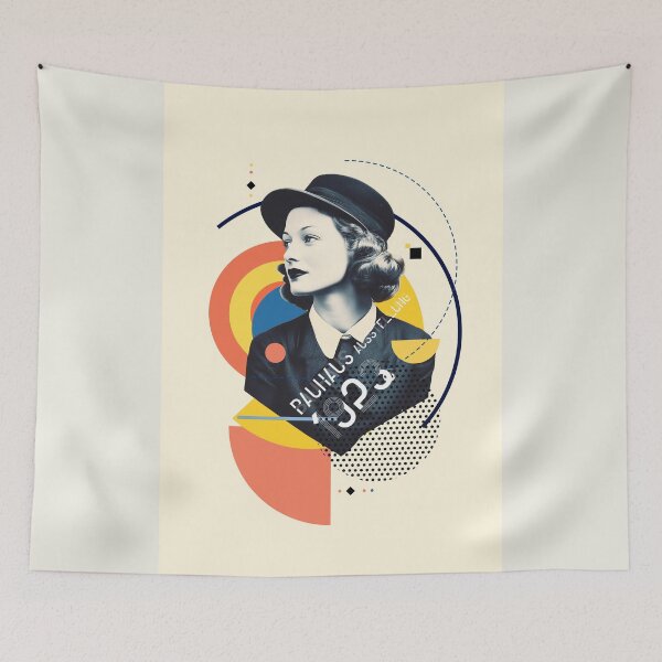 Item preview, Bauhaus collage art designed and sold by SurfolioPrints.