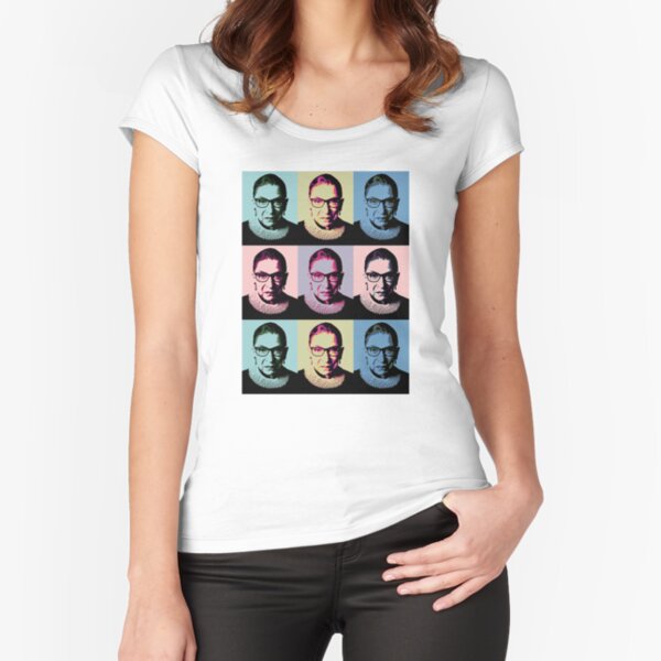 Notorious RBG - in muted colors Fitted Scoop T-Shirt