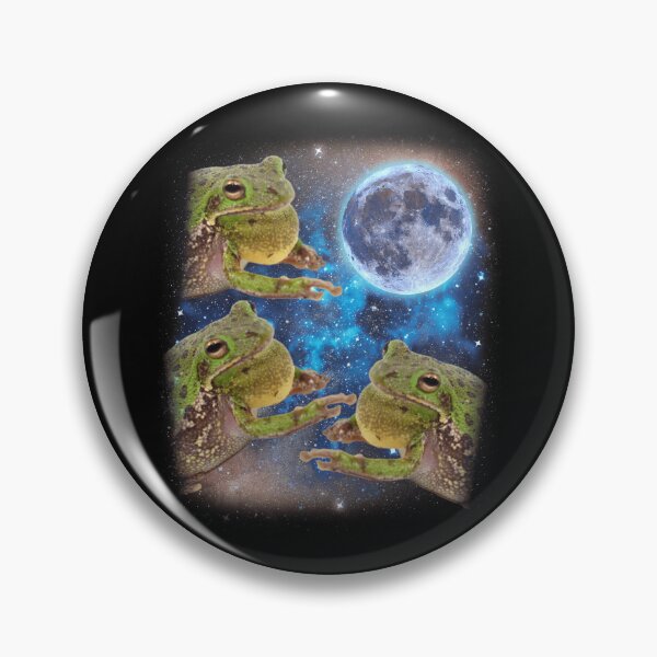 Item preview, Three Bullfrog Moon Cursed Meme Funny 3 Bullfrogs Gear designed and sold by DynamicDesign.
