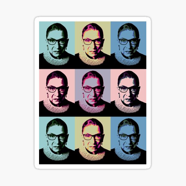 Item preview, Notorious RBG - in muted colors designed and sold by Thelittlelord.