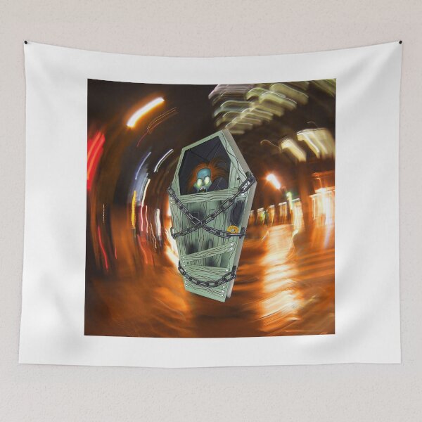 Item preview, Glowing Zombie in Chains Escaping Coffin designed and sold by MJH-Photo.