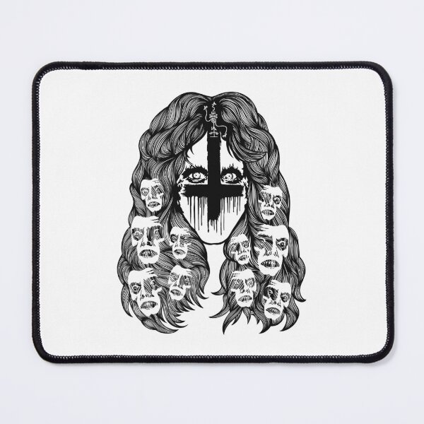 Item preview, The Exorcist Regan Pazuzu black designed and sold by LapinMagnetik.
