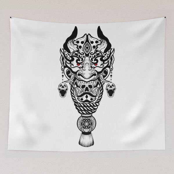 Item preview, Japanese style hannya oni mask  designed and sold by 7Delamancha.
