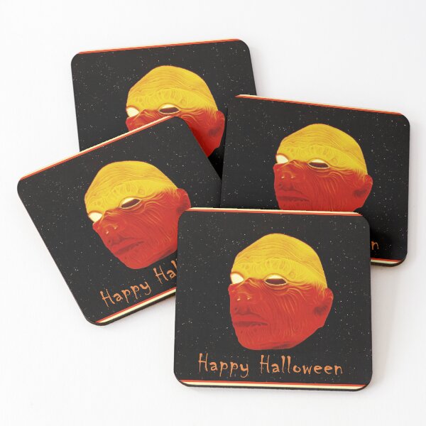 Item preview, Glowing Alien Head with Halloween Greeting designed and sold by MJH-Photo.