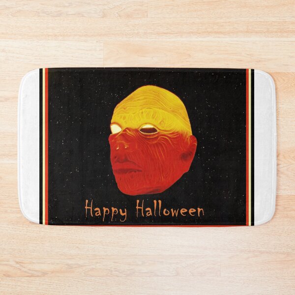 Item preview, Glowing Alien Head with Halloween Greeting designed and sold by MJH-Photo.
