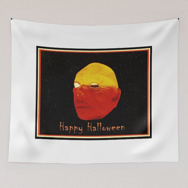 Item preview, Glowing Alien Head with Halloween Greeting designed and sold by MJH-Photo.