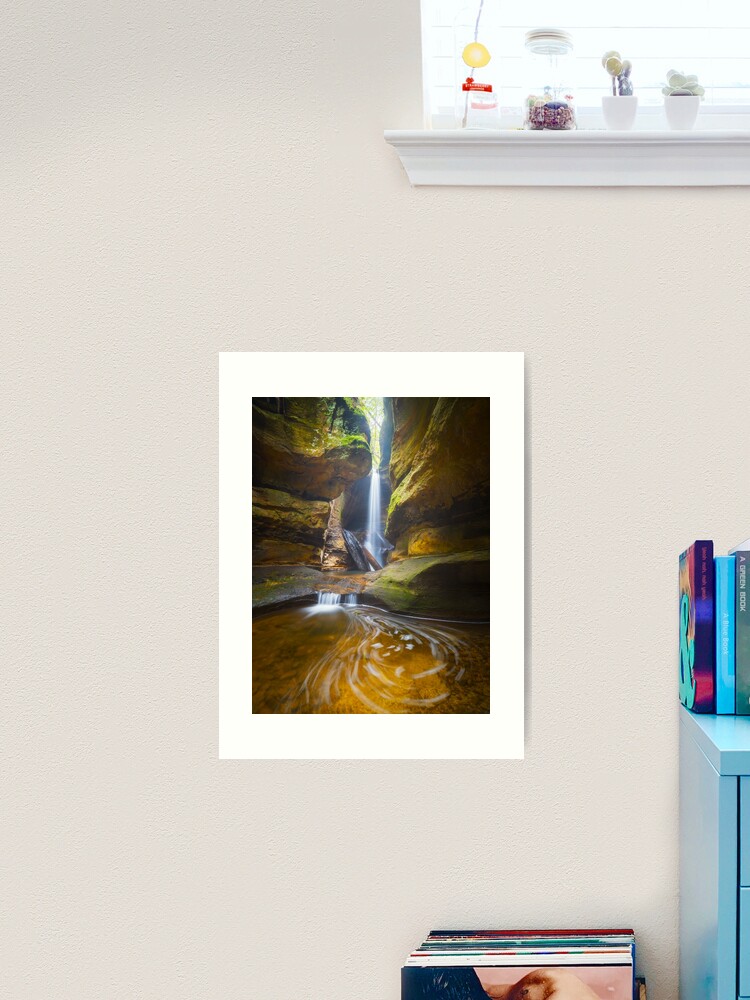 Thumbnail 2 of 3, Art Print, Centennial Glen Grotto, Blackheath, Blue Mountains, New South Wales, Australia designed and sold by Chockstone.