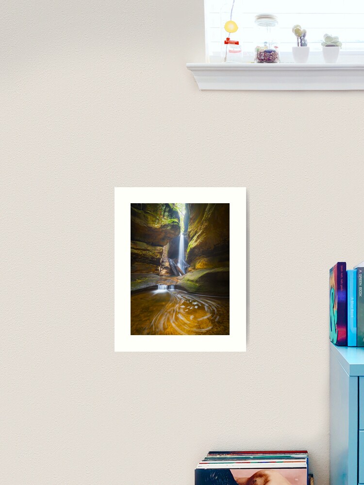Thumbnail 2 of 3, Art Print, Centennial Glen Grotto, Blackheath, Blue Mountains, New South Wales, Australia designed and sold by Chockstone.