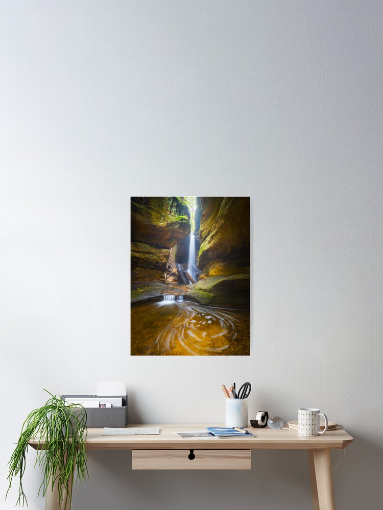 Thumbnail 2 of 3, Poster, Centennial Glen Grotto, Blackheath, Blue Mountains, New South Wales, Australia designed and sold by Chockstone.