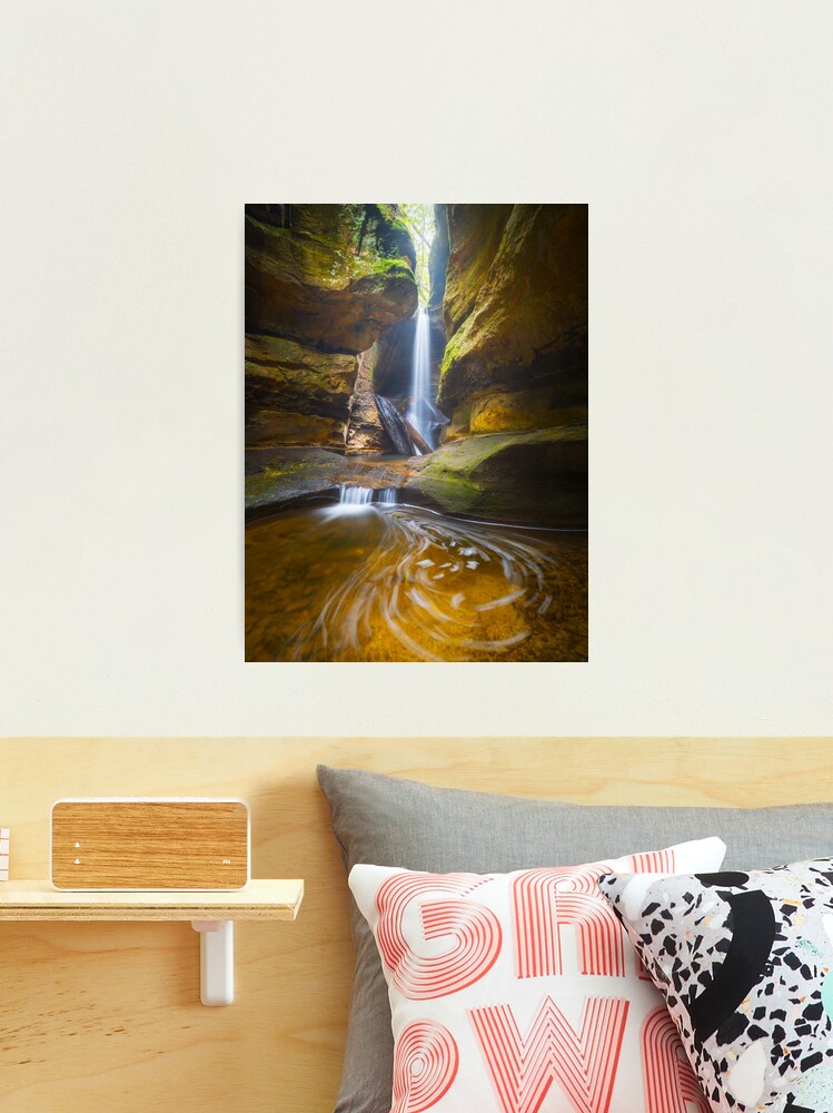 Thumbnail 2 of 3, Photographic Print, Centennial Glen Grotto, Blackheath, Blue Mountains, New South Wales, Australia designed and sold by Chockstone.