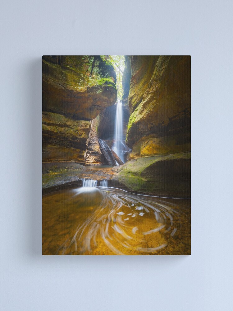 Thumbnail 1 of 3, Canvas Print, Centennial Glen Grotto, Blackheath, Blue Mountains, New South Wales, Australia designed and sold by Chockstone.