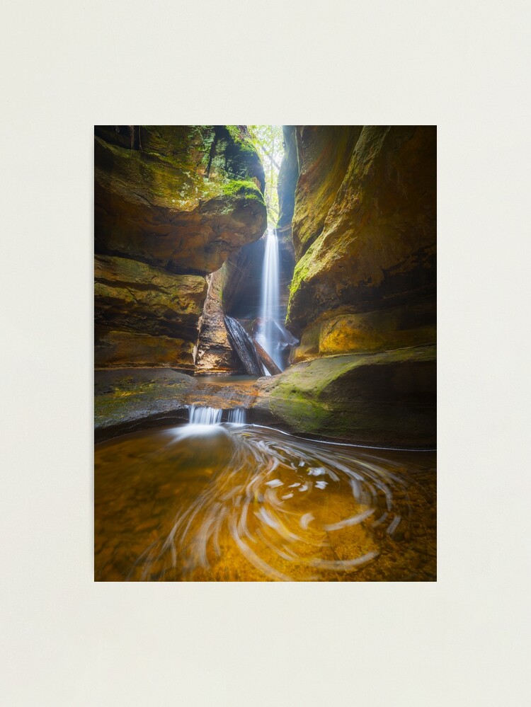 Thumbnail 1 of 3, Photographic Print, Centennial Glen Grotto, Blackheath, Blue Mountains, New South Wales, Australia designed and sold by Chockstone.