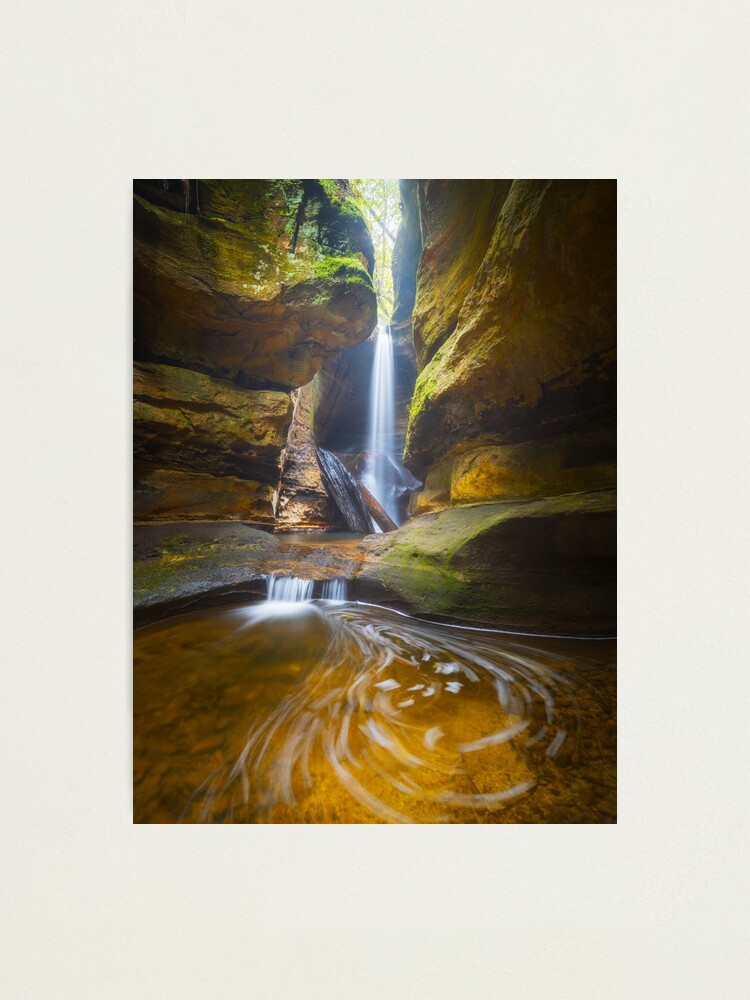 Thumbnail 1 of 3, Photographic Print, Centennial Glen Grotto, Blackheath, Blue Mountains, New South Wales, Australia designed and sold by Chockstone.