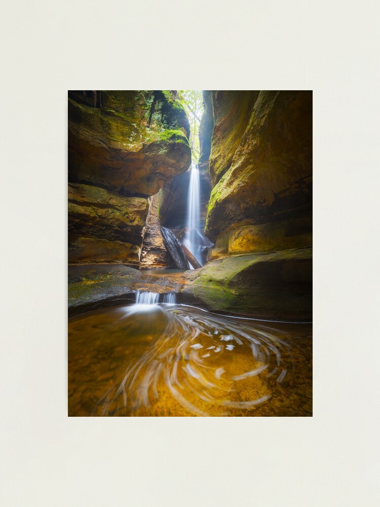 Thumbnail 1 of 3, Photographic Print, Centennial Glen Grotto, Blackheath, Blue Mountains, New South Wales, Australia designed and sold by Chockstone.