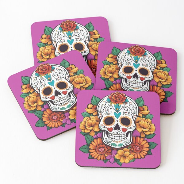 Item preview, Calavera de azúcar con memoria de caléndula designed and sold by Simply Figs.