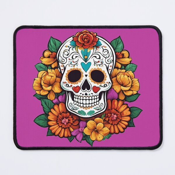 Item preview, Marigold Memoria Sugar Skull designed and sold by Simply Figs.