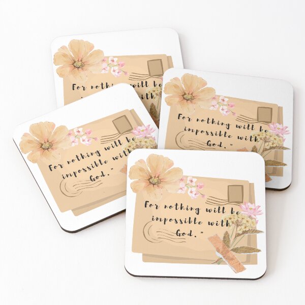 Item preview, For mothing will be impossible with God designed and sold by VieLittleCorner.