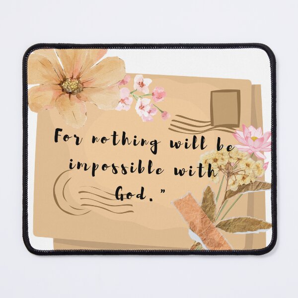 Item preview, For mothing will be impossible with God designed and sold by VieLittleCorner.