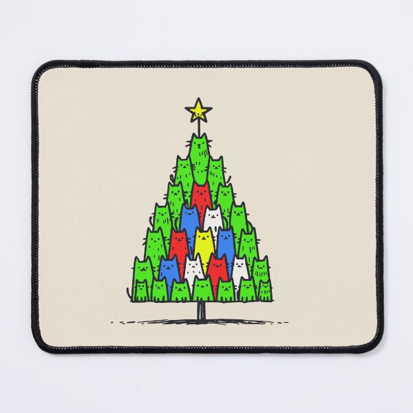 Item preview, Christmas tree made of cats designed and sold by 2Blue-Dots.