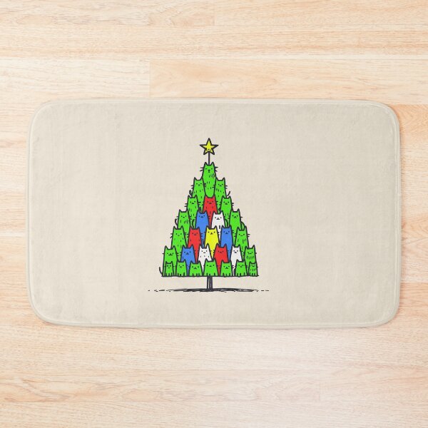 Item preview, Christmas tree made of cats designed and sold by 2Blue-Dots.