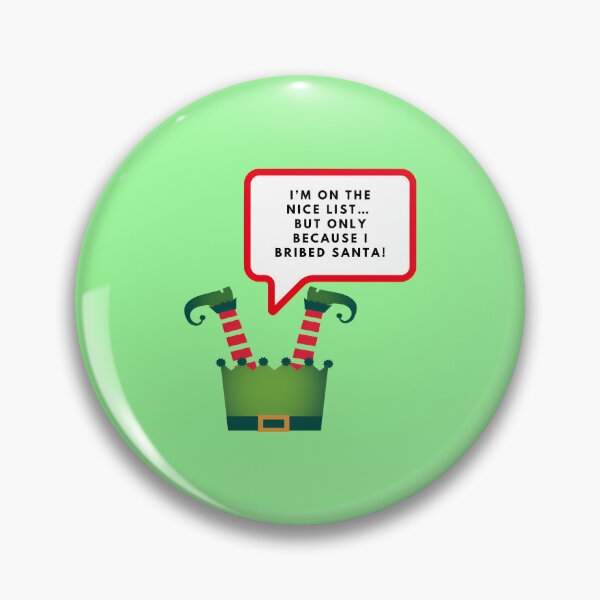 Item preview, I’m on the nice list… but only because I bribed Santa, Merry Christmas, funny print designed and sold by artdragongift 15.