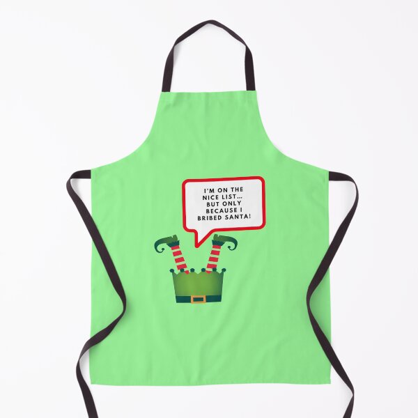 Item preview, I’m on the nice list… but only because I bribed Santa, Merry Christmas, funny print designed and sold by artdragongift 15.