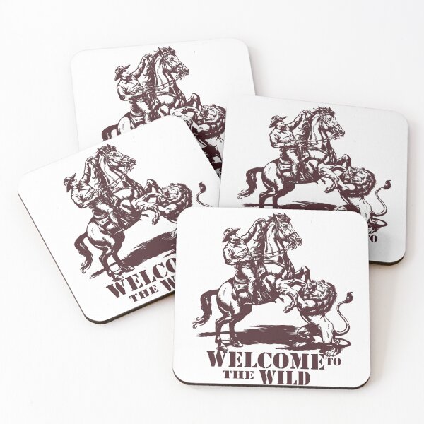 Item preview, cowboy vs LION welcome to the wild VECTOR DESIGN designed and sold by Dospart.