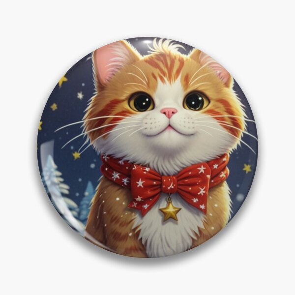 Item preview, Adorable Christmas Cat designed and sold by Venta Mix  JellycientArt.